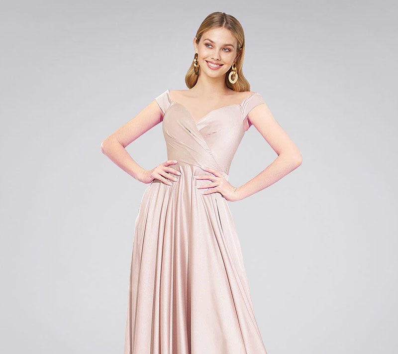 Online Luxe Satin Formal Dresses Canada