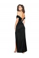 Silky Satin Low Back Long Sweetheart A-Line Black Tie Formal Dress
