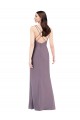 Chiffon Criss Cross Open Back Long Sweetheart Column Formal Dress