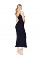 Chiffon V-Back Knee Length V-Neck Mermaid Formal Dress