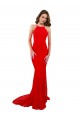 Lace Open Back Long High Neck Mermaid Formal Dress