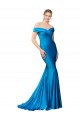 Satin Long Off the Shoulder Mermaid Formal Dress