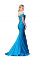 Satin Long Off the Shoulder Mermaid Formal Dress