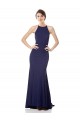 Stretch Crepe Long Halter Neck Mermaid Formal Gowns