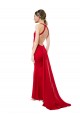 Stretch Crepe Open Back Long Halter Neck Mermaid Formal Dresses