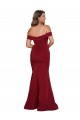 Spandex Long Off the Shoulder Mermaid Formal Plus Size Formal Dress