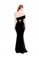 Stretch Crepe Keyhole Back Long One Shoulder Mermaid Formal Dress