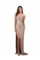 Sequin Low Back Long Scoop Neck Mermaid Formal Dress