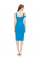 Stretch Crepe Cocktail Length Mermaid Formal Dress