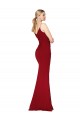 Stretch Crepe V-Back Long High Neck Mermaid Formal Dress