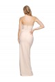 Stretch Crepe Low Back Long Strapless Sheath Formal Gowns