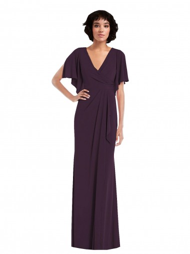 Online Spandex Long V-Neck Sheath Formal Dress Canada