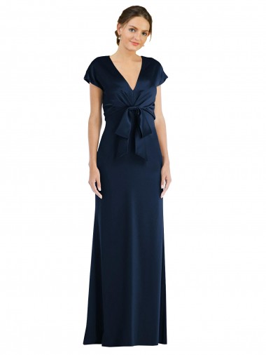 Online Stretch Crepe Keyhole Back Long Off the Shoulder Trumpet Formal Dress Canada