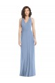 Chiffon Open Back Long Halter Neck Trumpet Formal Dress